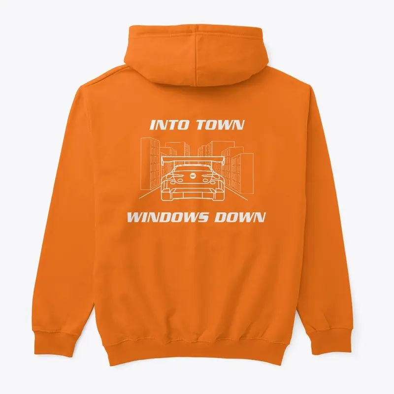 Into town, Windows Down Hoodie