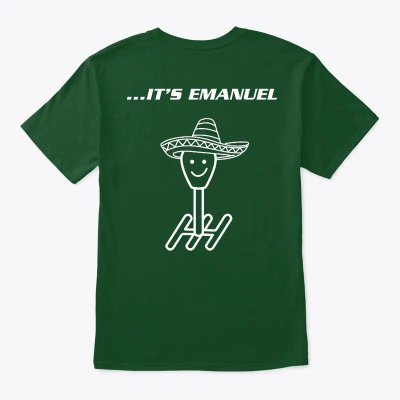 It's Emanuel Tee - White Graphic